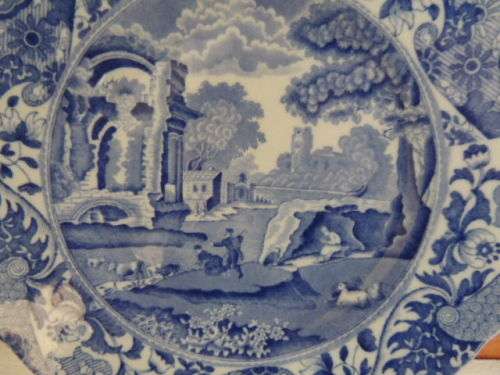 COPELAND SPODE'S ITALIAN BLUE - CAKE PLATE