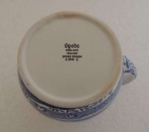 COPELAND SPODE'S ITALIAN BLUE - MILK JUG 8 CM