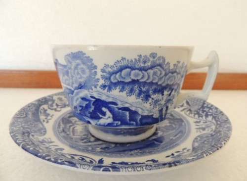 COPELAND SPODE'S ITALIAN BLUE - LARGE BREAKFAST DUO