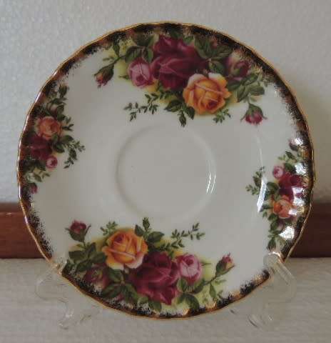ROYAL ALBERT COFFEE SAUCER - "OLD COUNTRY ROSES"