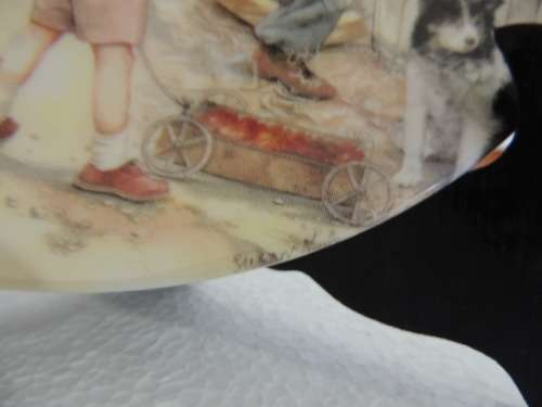 ROYAL DOULTON OLD COUNTRY CRAFTS PLATE - "THE WHEELWRIGHT" 1991, BOXED WITH COA