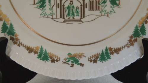 SPODE CHRISTMAS PLATE 1976 "GOOD KING WENCESLAS"  - LIMITED PRODUCTION