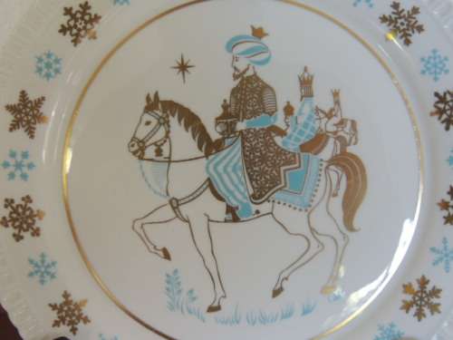 SPODE CHRISTMAS PLATE 1973 "WE THREE KINGS OF ORIENT ARE" - LIMITED PRODUCTION