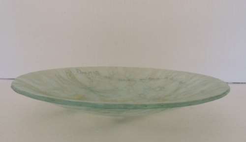 OPALESCENT BOWL WITH DRAGONFLYS