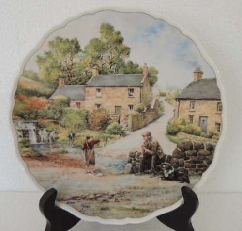 ROYAL DOULTON PLATE - VILLAGE LIFE SERIES, "THE YOUNG FISHERMAN"