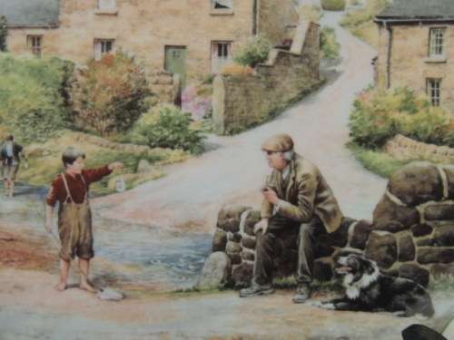 ROYAL DOULTON PLATE - VILLAGE LIFE SERIES, "THE YOUNG FISHERMAN"