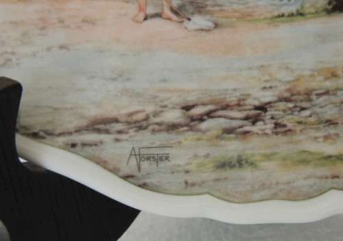 ROYAL DOULTON PLATE - VILLAGE LIFE SERIES, "THE YOUNG FISHERMAN"