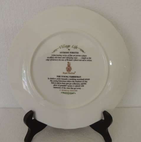 ROYAL DOULTON PLATE - VILLAGE LIFE SERIES, "THE YOUNG FISHERMAN"