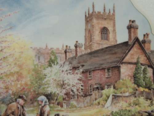 ROYAL DOULTON PLATE - VILLAGE LIFE SERIES, "ON MEMORY LANE"