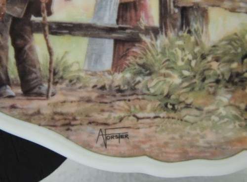ROYAL DOULTON PLATE - VILLAGE LIFE SERIES, "ON MEMORY LANE"