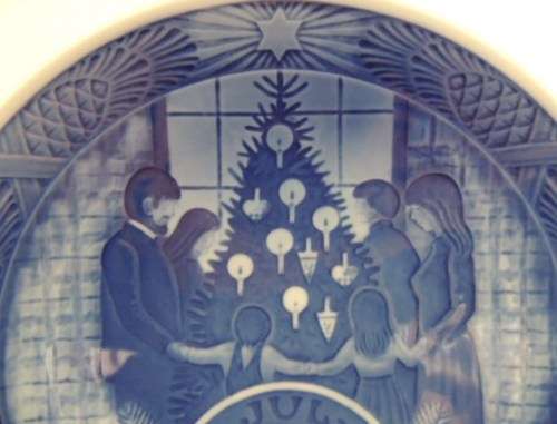 ROYAL COPENHAGEN CHRISTMAS ANNIVERSARY PLATE 1908 - 1983 - "MARY AND CHILD"