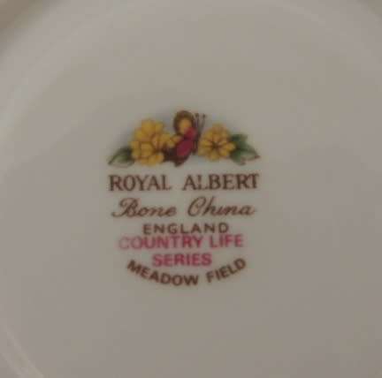 ROYAL ALBERT TEA SAUCER - " MEADOW FIELD"