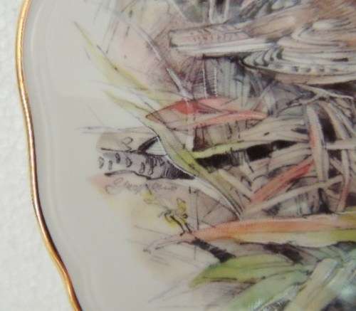 ROYAL ALBERT PLATE - GARDEN BIRDS SERIES " WREN "
