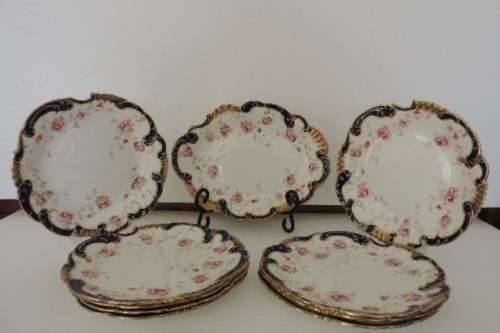 AYNSLEY C 1900 DESSERT/FRUIT SET - 10 PIECE