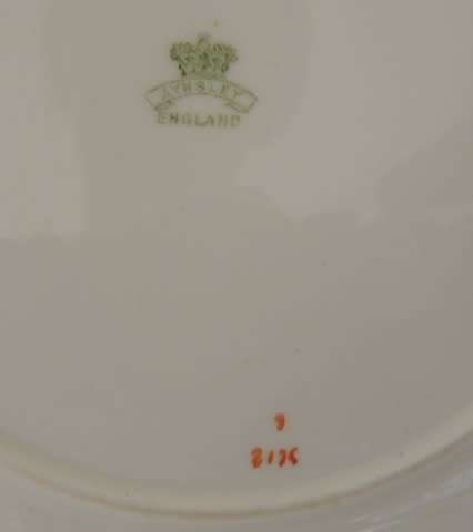 AYNSLEY C 1900 DESSERT/FRUIT SET - 10 PIECE