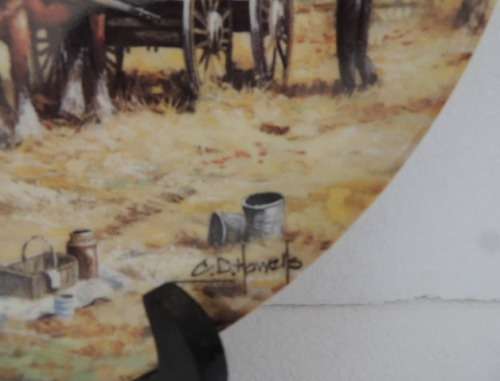 WEDGWOOD RACK PLATE - FOUR SEASONS - "SUMMER HAYMAKING" WITH COA