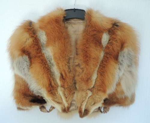FOX CAPE WITH DUST JACKET - ABSOLUTELY GORGEOUS