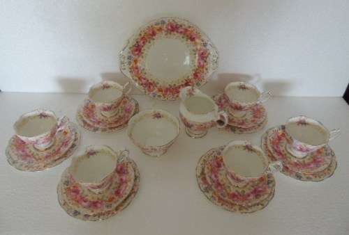 ROYAL ALBERT TEA SET - "SERENA"