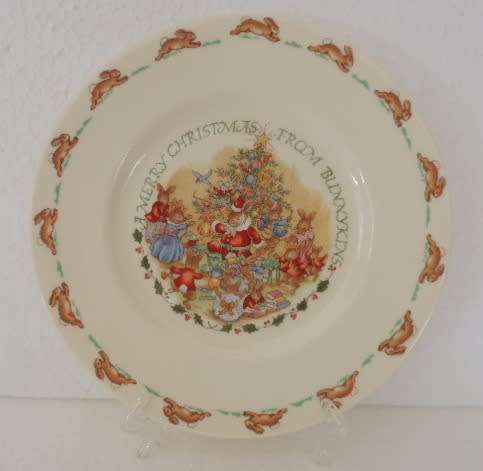 ROYAL DOULTON BUNNYKINS CHRISTMAS PLATE