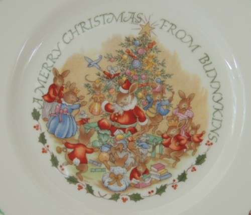 ROYAL DOULTON BUNNYKINS CHRISTMAS PLATE