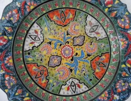 MOROCCAN HAND DECORATED CHARGER