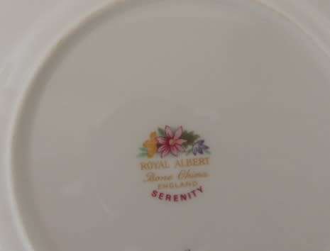 ROYAL ALBERT SIDE PLATE - "SERENITY"