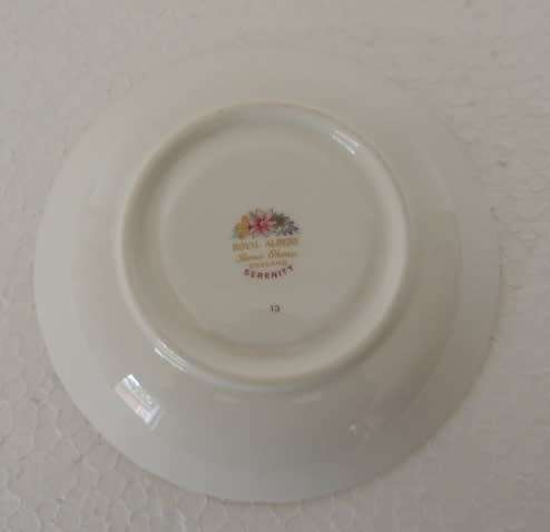 ROYAL ALBERT TEA SAUCER - "SERENITY"