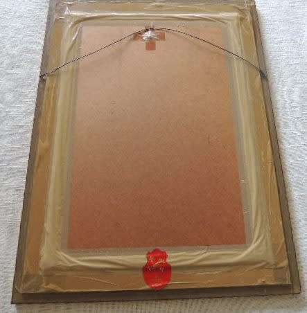 TAPESTRY FRAMED BEHIND GLASS