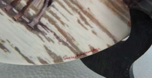 SPODE PLATE THE NOBLE HORSE CHRISTMAS COLLECTION - "NEW YEAR'S DAY" BOXED WITH COA