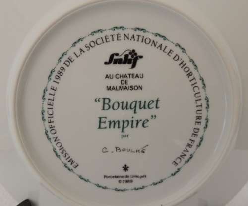 LIMOGE COLLECTOR'S PLATE  - "BOUQUET EMPIRE"