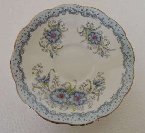 ROYAL ALBERT TRIO - "GEM" BLUE