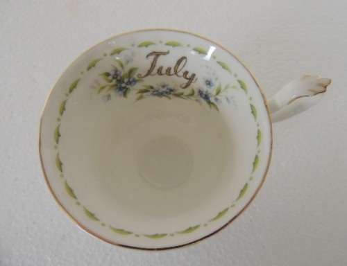 ROYAL ALBERT FLOWER OF THE MONTH TRIO JULY - "FORGET-ME-NOT"