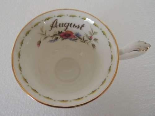 ROYAL ALBERT FLOWER OF THE MONTH TRIO AUGUST - "POPPY"