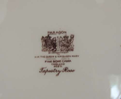 PARAGON 21 PIECE TEA SET - "TAPESTRY ROSE" , clearance sale