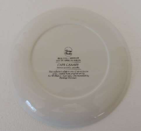 HERITAGE COLLECTION BEAUTIFUL BIRDS OF SOUTH AFRICA'S WILDS - CAPE CANARY