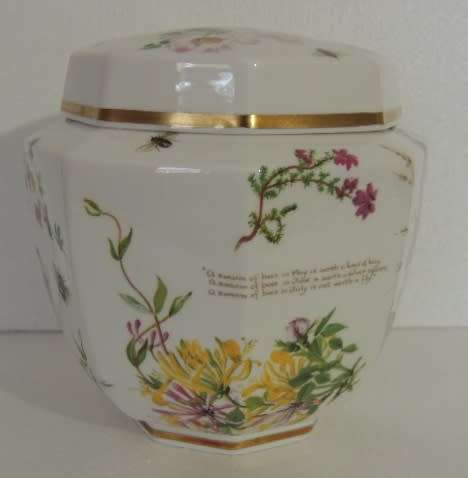 CAVERSWALL OCTAGONAL GINGER JAR -  "SUMMER" - STUNNING!!
