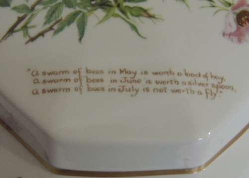 CAVERSWALL OCTAGONAL GINGER JAR -  "SUMMER" - STUNNING!!