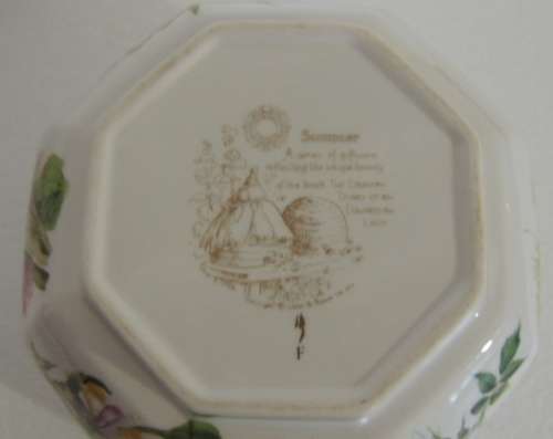 CAVERSWALL OCTAGONAL GINGER JAR -  "SUMMER" - STUNNING!!