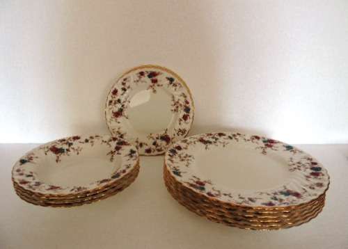 MINTON PART DINNER SERVICE 17 Pieces - "ANCESTRAL"