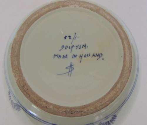 LARGE DELFT VASE SIGNED