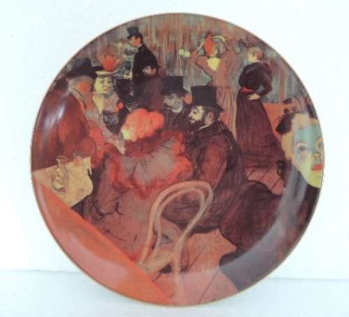 LIMOGES MASTERPIECES OF IMPRESSIONISM - "AT THE MOULIN ROUGE"  by Henri de Toulouse-Lautrec