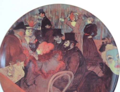 LIMOGES MASTERPIECES OF IMPRESSIONISM - "AT THE MOULIN ROUGE"  by Henri de Toulouse-Lautrec