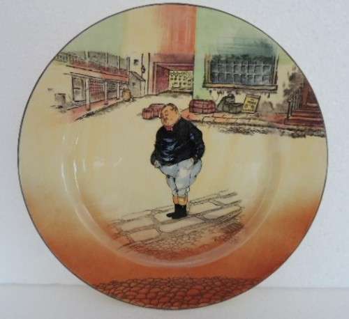 ROYAL DOULTON DICKENS WARE RACK PLATE 26 cm - "THE FAT BOY"