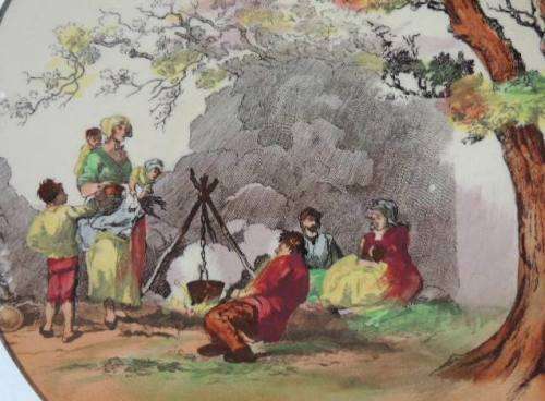 ROYAL DOULTON SERIES WARE CAKE PLATE - "THE GIPSIES"