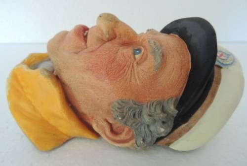 MAGNIFICENT CHALKWARE HEAD - "SKIPPER"