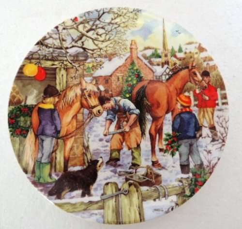 WEDGWOOD PLATE - "NEW SHOES FOR CHRISTMAS", boxed with COA