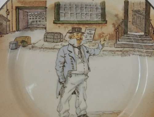 ROYAL DOULTON VASE AND PLATE