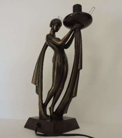 ART DECO STYLE LAMP - PERFECT WORKING CONDITION