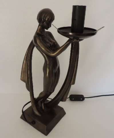 ART DECO STYLE LAMP - PERFECT WORKING CONDITION