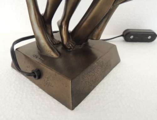 ART DECO STYLE LAMP - PERFECT WORKING CONDITION